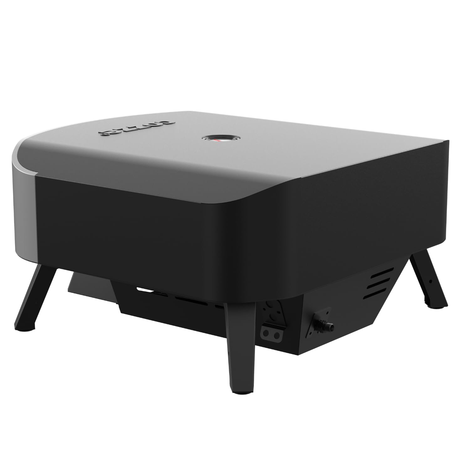 cozze 17" Großer Pizzaofen Gas Outdoor (50mbar) - Pizza Backofen mit Regulator für Familienpizzen – Inkl. Gasschlauch & Regler – 8,0 kW U-Brenner – für Garten & Terrasse