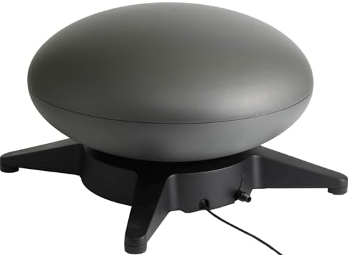 Morsø Forno Spin – Pizzaofen Gas mit rotierendem Pizzastein, Outdoor Ofen für Pizza aus Aluminium, im cleanen Design, 57 x 53 x 35 cm, Anthrazit